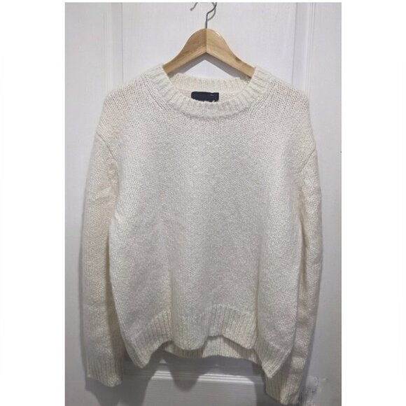 New Nili Lotan | Olympia Silk and Cashmere Sweater in Ivory - Picture 3 of 6